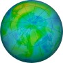 Arctic ozone map for 2025-10-10